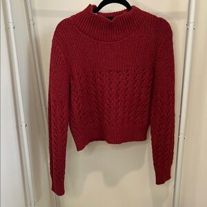 Rebecca Taylor Cozy Red Knit Sweater